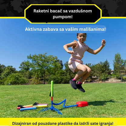 Kreativni raketni bacač sa vazdušnom pumpom